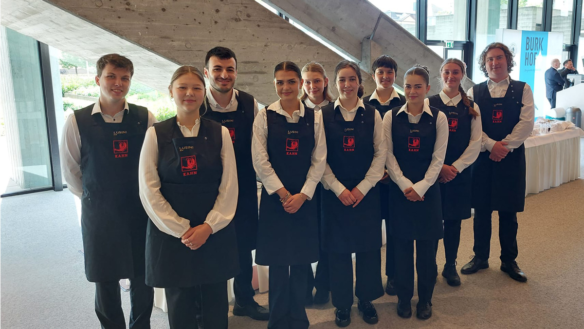 Unser Team bei der Arbeit: Mitarbeiter von BUHL Personal und STUDENTpartout beim HOGAST Deutschland Jubiläumssymposium.